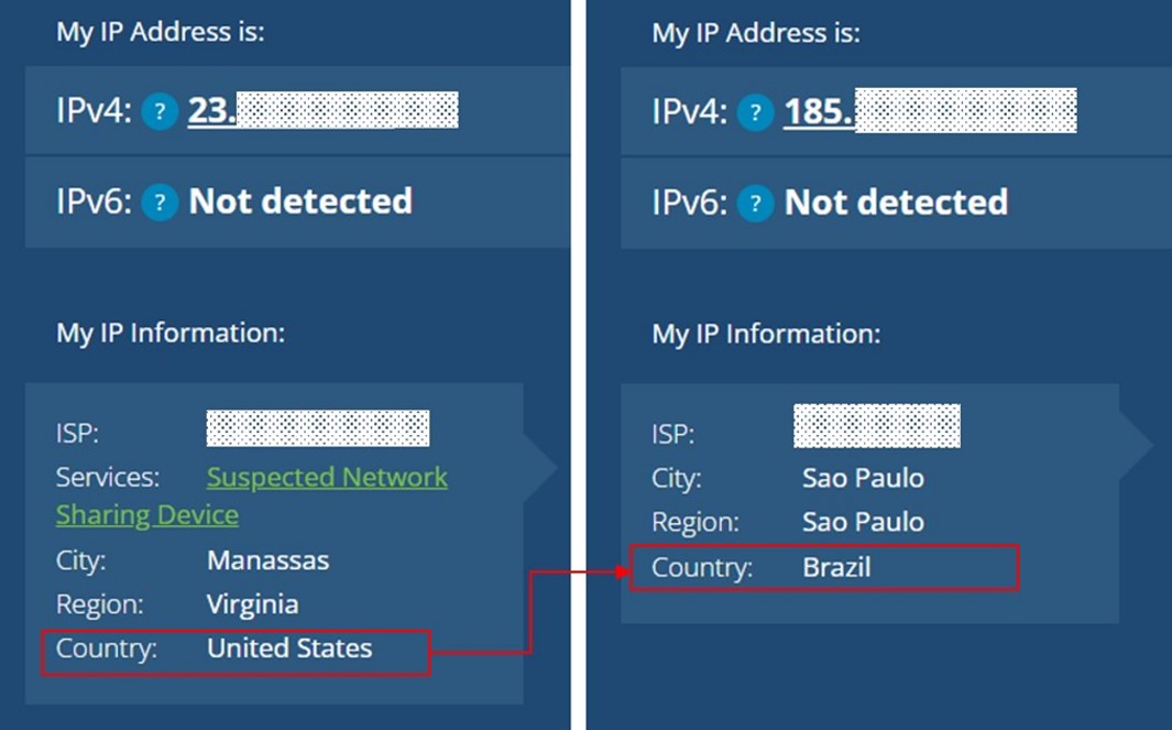 IP Address with VPN