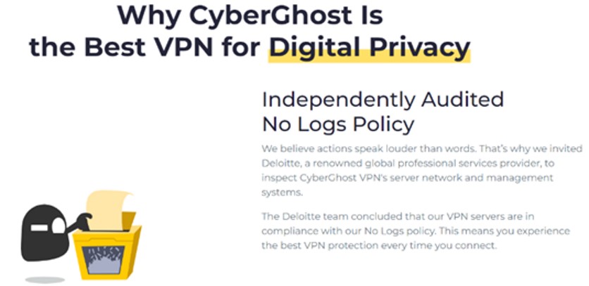 CyberGhost No Logging Policy