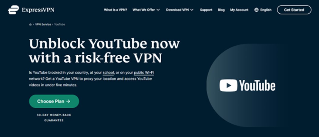 Unblock YouTube by ExpressVPN